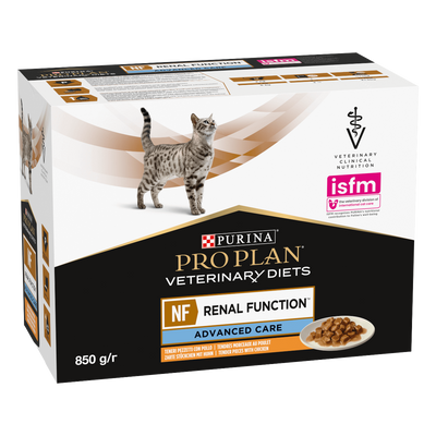 PURINA Veterinary Diets Cat NF Renal Advanced Pollo 10x85gr