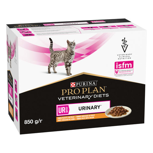 PURINA Veterinary Diets Cat UR Urinary Pollo 10x85gr