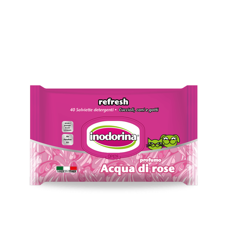 INODORINA Salviette Acqua di Rose 40pz