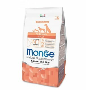 MONGE All Breeds Adult Salmone e Riso 12Kg