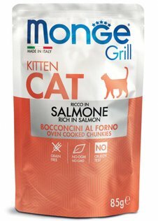 MONGE Grill Kitten Salmone 85gr