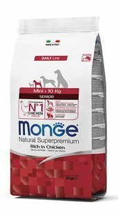 MONGE Mini Senior Pollo 3Kg