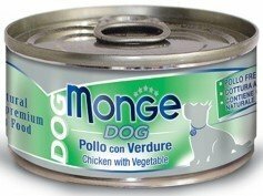 MONGE Natural Dog Pollo Verdure 95gr