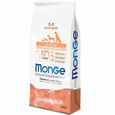 MONGE All Breeds Puppy&Junior Salmone e Riso 12Kg