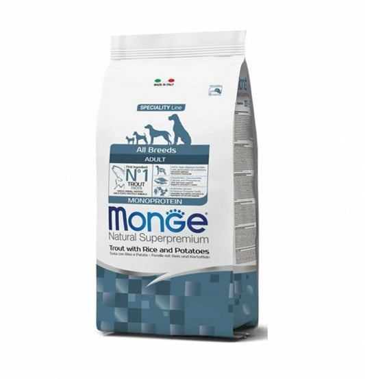 MONGE All Breeds Adult Trota, Riso e Patate 2,5Kg