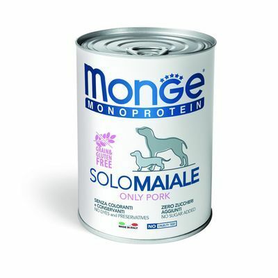 MONGE Dog SOLO Maiale 400gr