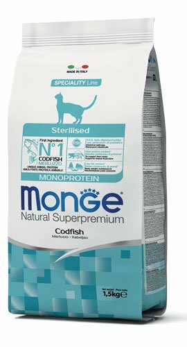 MONGE Cat Sterilised Merluzzo 1,5Kg