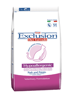 EXCLUSION Cat Hypoallergenic Maiale e Patate 2Kg