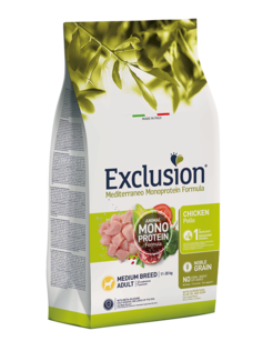 EXCLUSION Mediterraneo Medium Adult Pollo 12Kg