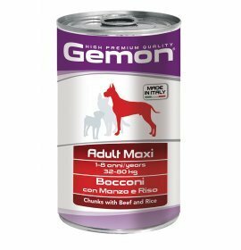 GEMON Maxi Adult Bocconi al Manzo 1250gr