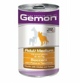 GEMON Medium Adult Bocconi al Pollo 1250gr