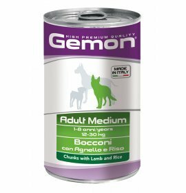 GEMON Medium Adult Bocconi all'Agnello 1250gr