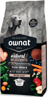 OWNAT Ultra Medium Adult Low Grain Pollo e Tacchino 3Kg