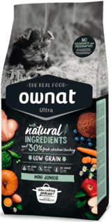 OWNAT Ultra Mini Junior Low Grain Pollo e Tacchino 1Kg