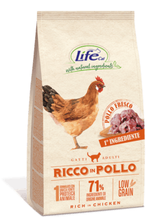 LIFE Cat Adult Pollo Low Grain 1,5Kg