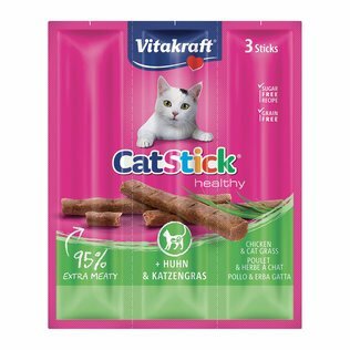 VITAKRAFT Snack Gatto Stick Pollo e Erba Gatta 3pz