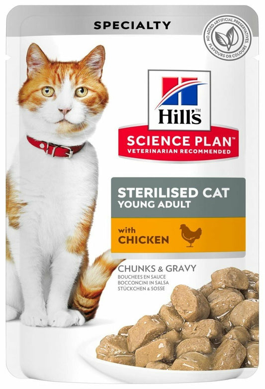 HILL'S Cat Sterilised Bocconcini con Pollo 85Gr