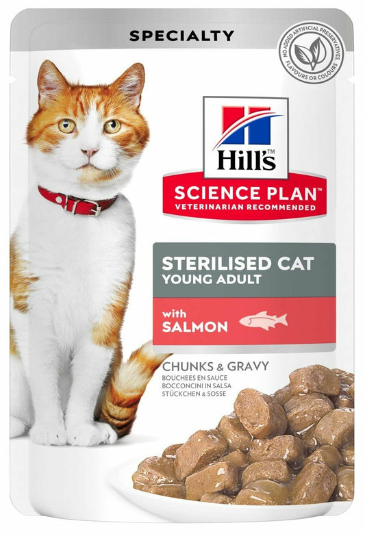 HILL'S Cat Sterilised Bocconcini con Salmone 85Gr