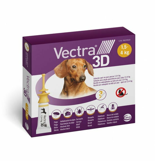 CEVA Vectra 3D Cane 1,5/4 kg (3 Pipette)