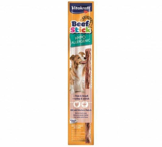 VITAKRAFT Snack Beef Stick Hypoallergenic con Tacchino e Struzzo