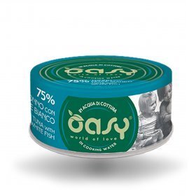 OASY Cat Natural Tonno con Pesce Bianco in Lattina 24x70gr