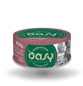 OASY Cat Natural Pollo con Fegato More Love in Lattina 24x70gr