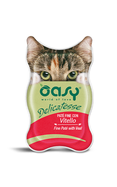 OASY Cat Delicatesse Patè con Vitello 18x85gr