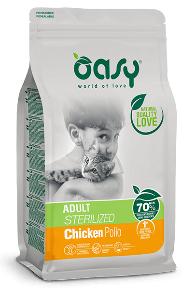 OASY Cat Adult Sterilizzato Pollo 1,5Kg