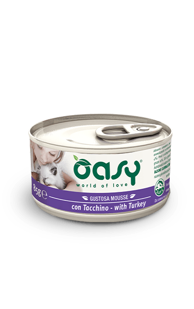 OASY Cat Mousse con Tacchino Adult 85gr