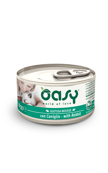 OASY Cat Mousse con Coniglio Adult 85gr