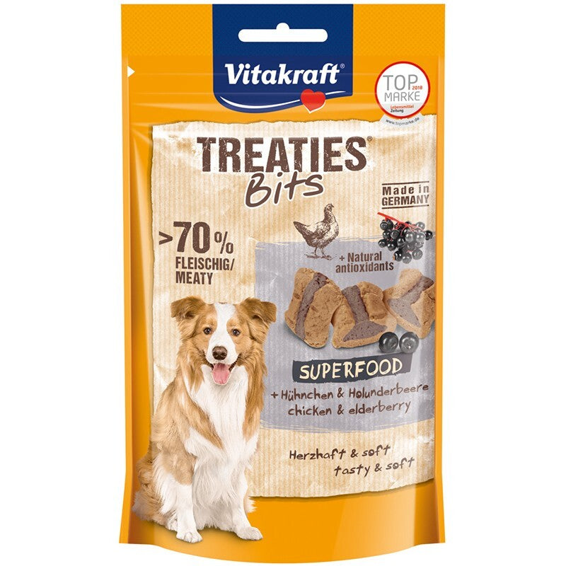 VITAKRAFT Snack Treaties Bits Pollo e Sambuco 120Gr