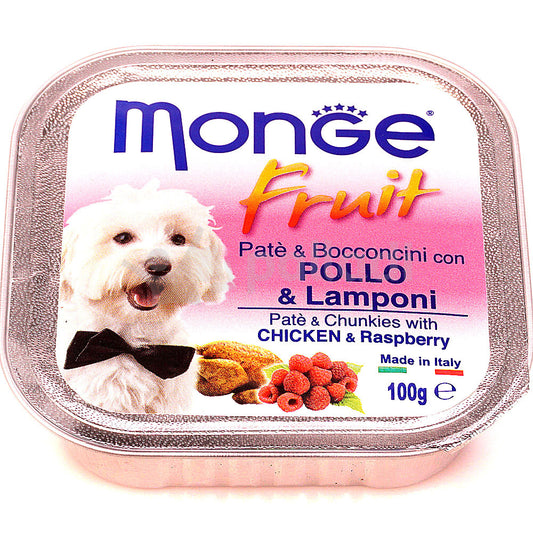 MONGE Fruit Cane Pollo e Lamponi 100Gr