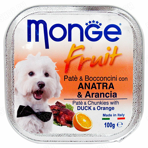 MONGE Fruit Cane Anatra e Arancia 100Gr