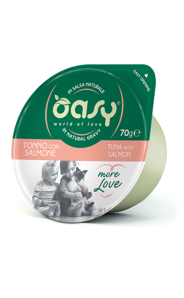 OASY Cat Cup Tonno con Salmone 24x70Gr