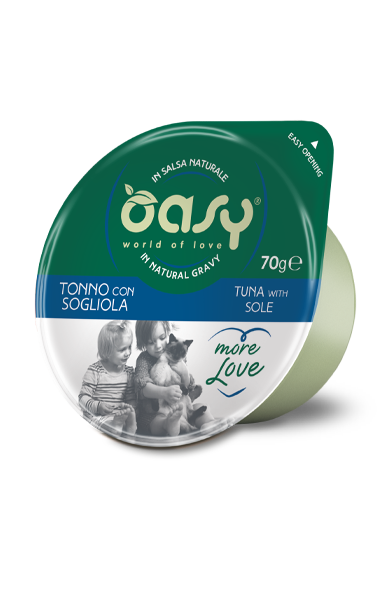 OASY Cat Cup Tonno con Sogliola 24x70Gr