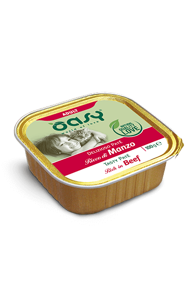 OASY Cat Adult Patè di Manzo 16x100Gr