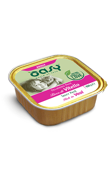 OASY Cat Adult Patè di Vitello 16x100Gr