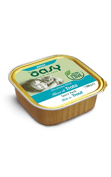 OASY Cat Adult Patè di Trota 16x100Gr