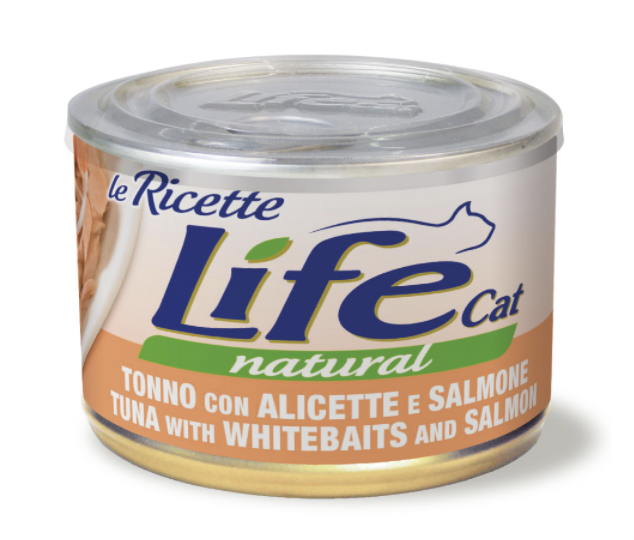 LIFE Cat Tonno con Alicette e Salmone 150gr