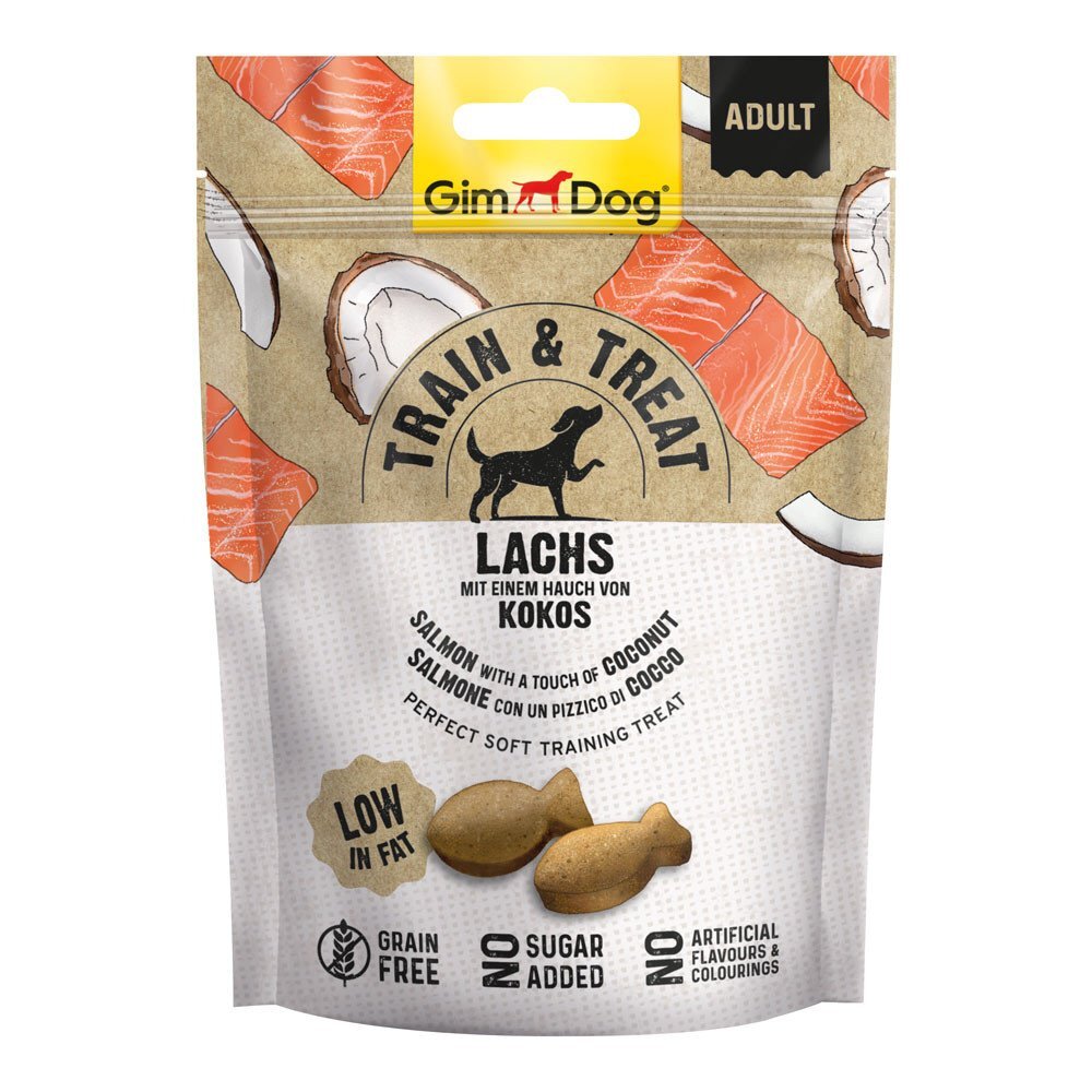 GIMDOG Snack con Salmone e Cocco 125gr