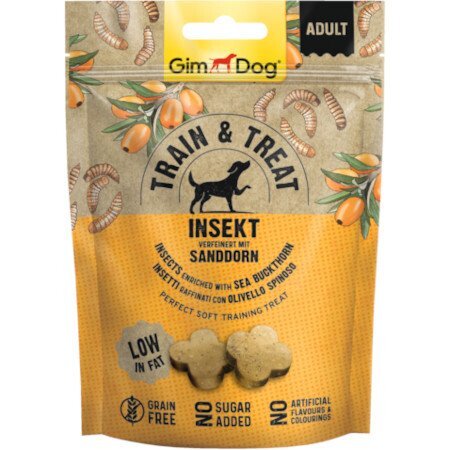 GIMDOG Snack con Insetti e Olivello Spinoso 125gr