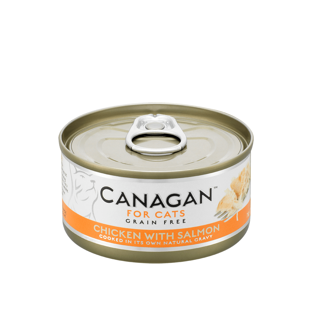 CANAGAN Gatto Pollo con Salmone Natural Grain Free 75gr
