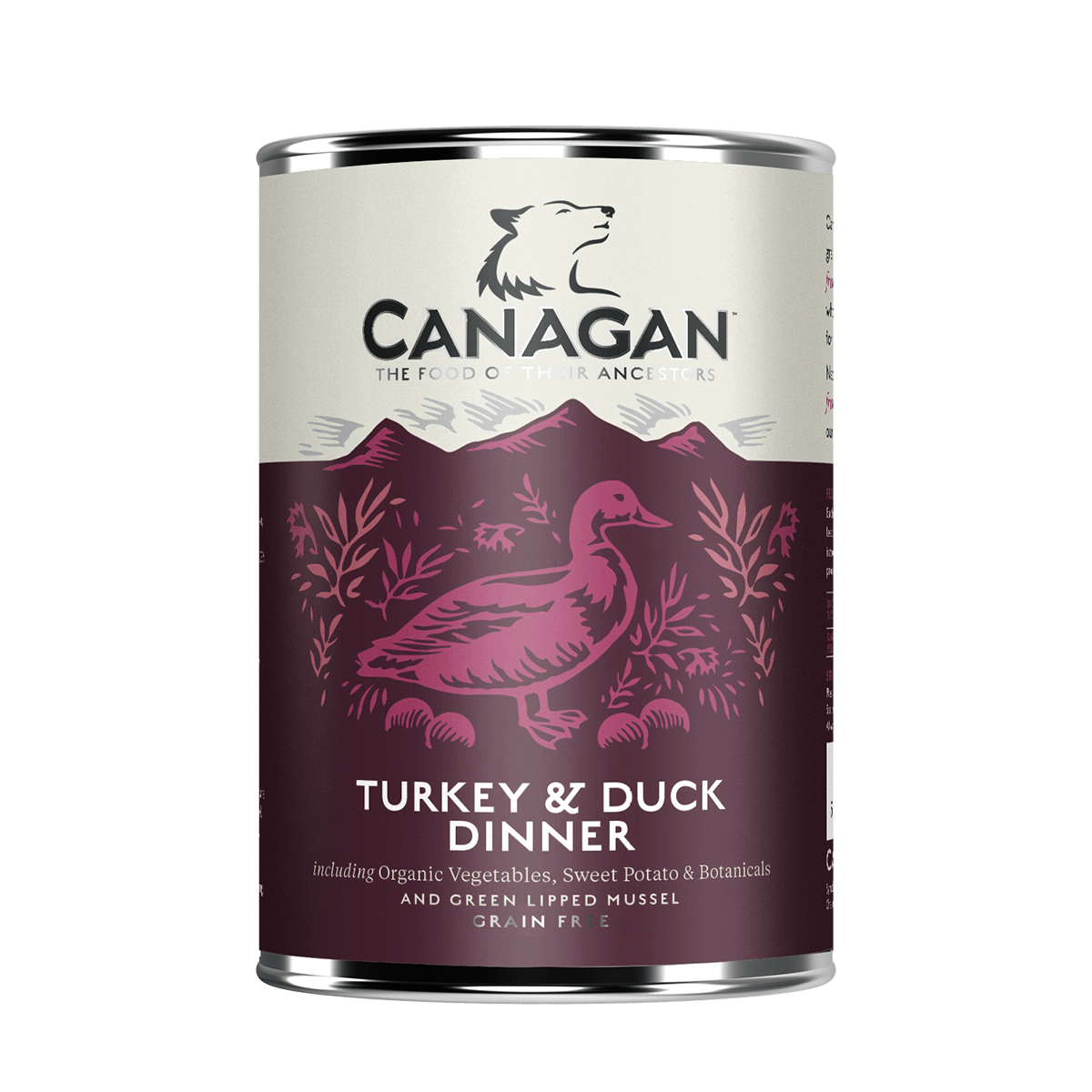 CANAGAN Cane Tacchino e Anatra Grain Free ( 6Pz x 400gr )