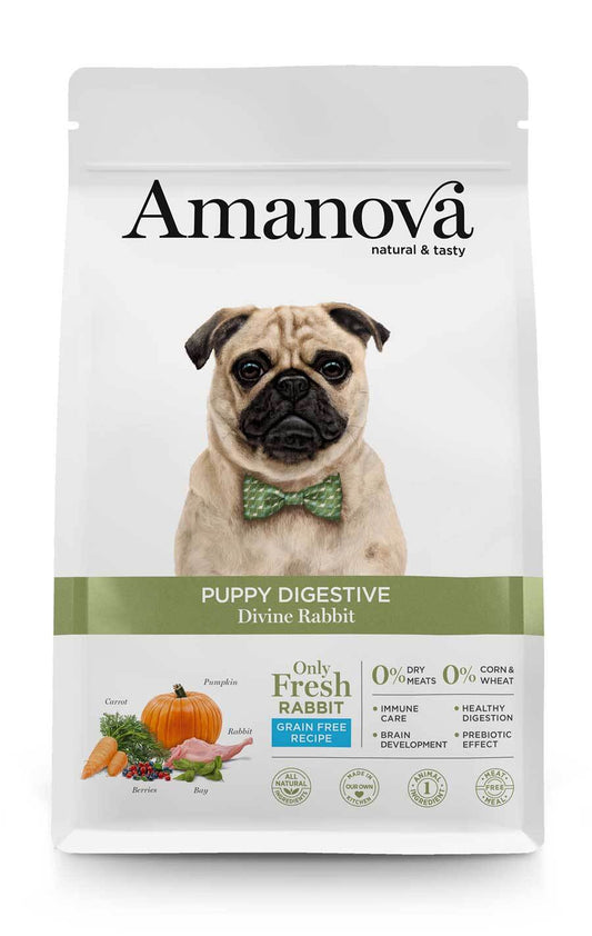 AMANOVA Cane Puppy Digestive al Coniglio Grain Free