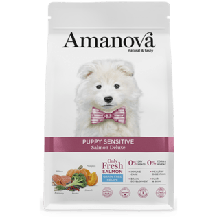 AMANOVA Cane Puppy Sensitive al Salmone Grain Free