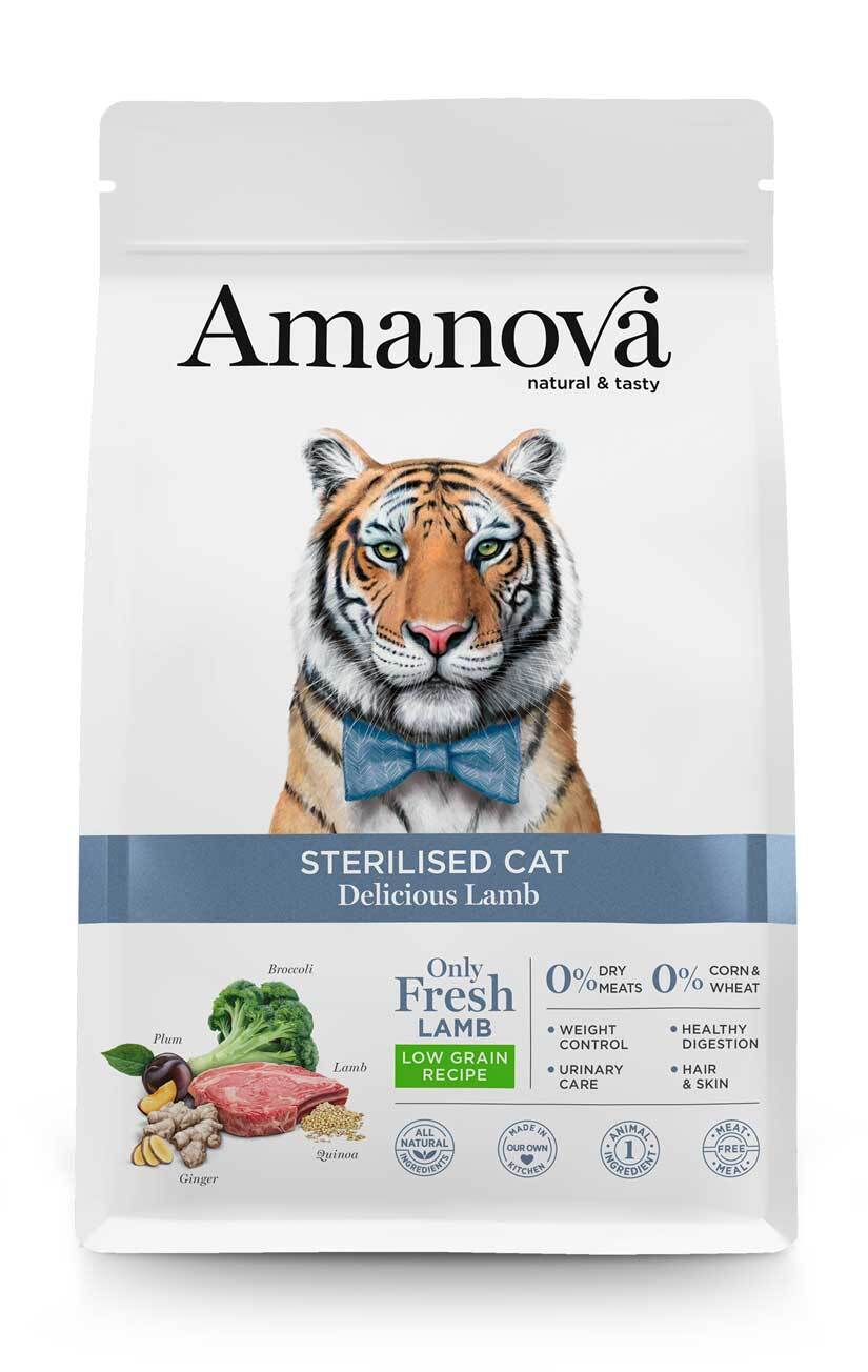 AMANOVA Gatto Sterilizzato all' Agnello Grain Free 1,5Kg