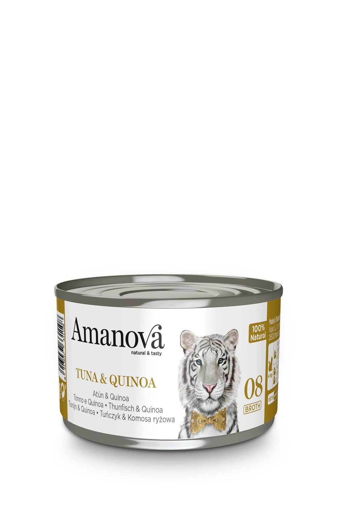 AMANOVA Gatto 08 Tonno e Quinoa in brodo 70gr