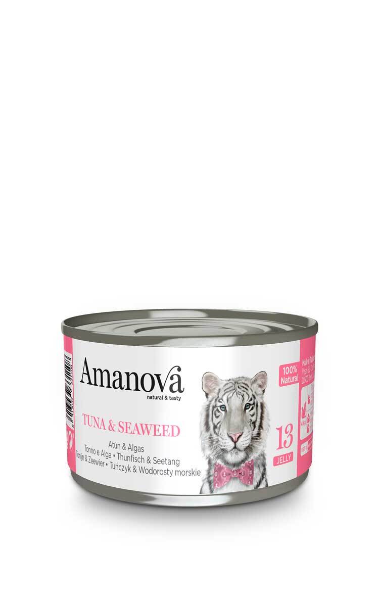 AMANOVA Gatto 13 Tonno e Alga in gelatina 70gr