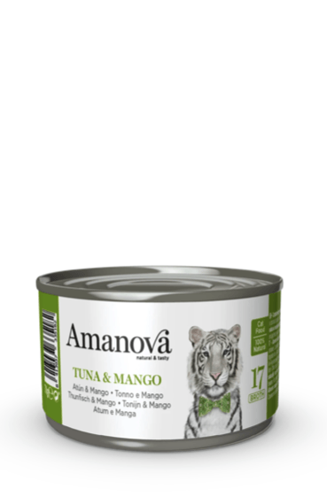 AMANOVA Gatto 17 Tonno e Mango in brodo 70gr