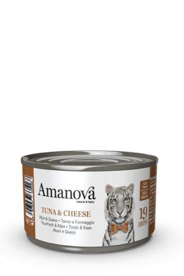 AMANOVA Gatto 19 Tonno e Formaggio in brodo 70gr